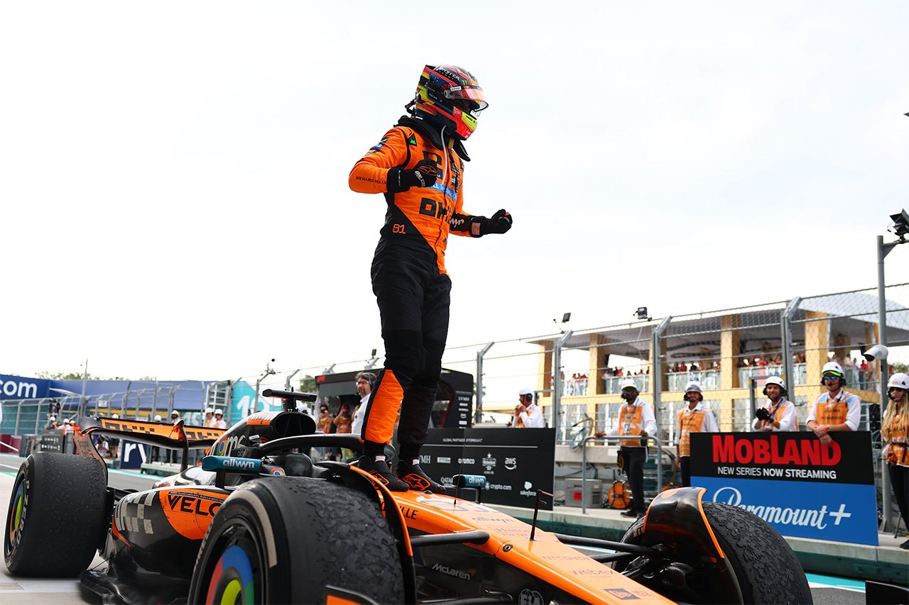 F1マイアミGP決勝レポ:オスカー・ピアストリが3連勝 角田裕毅は10位死守