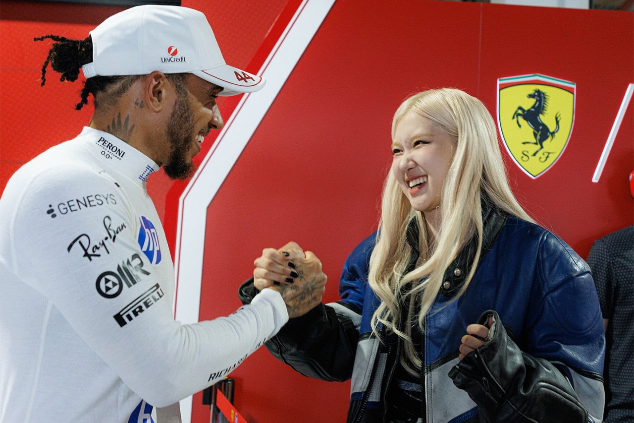 ルイス・ハミルトンとBLACKPINKロゼ F1マイアミGPでの再会が話題