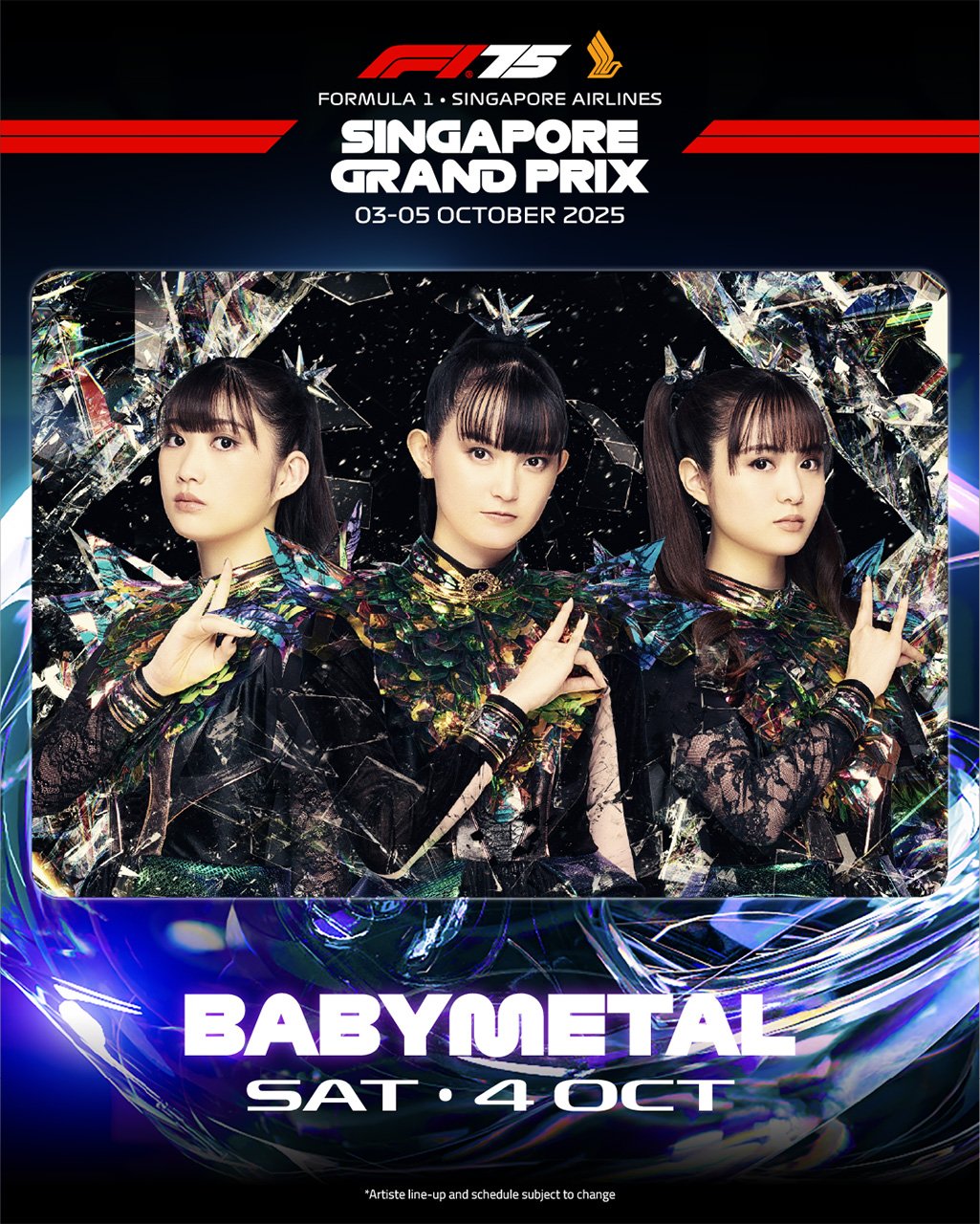 BABYMETAL シンガポールGP F1