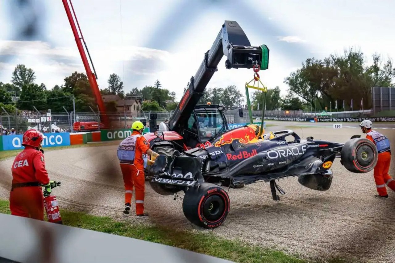 角田裕毅 レッドブルF1にQ1でのクラッシュを謝罪「本当にバカでした」 F1エミリア・ロマーニャGP