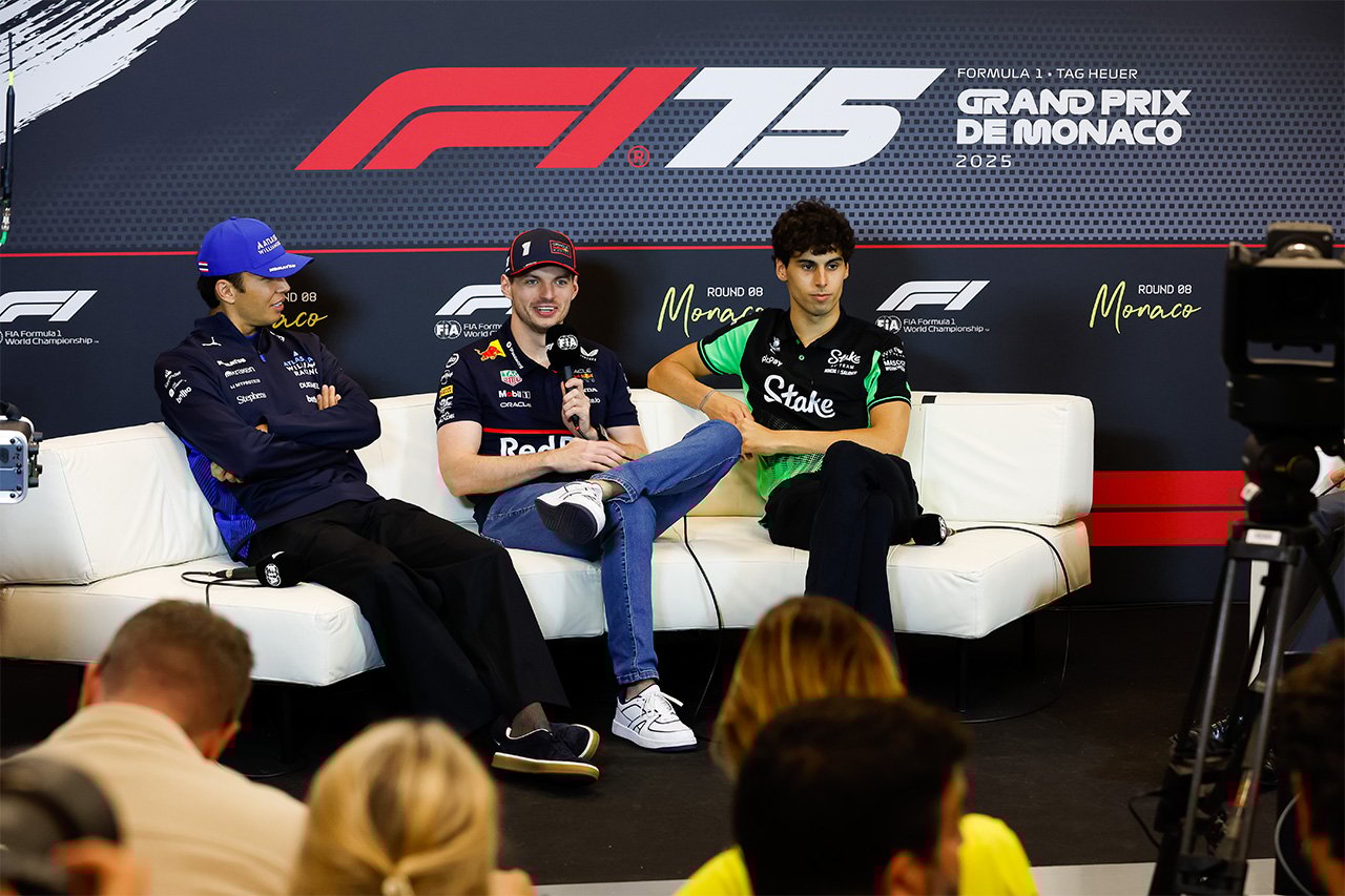 F1モナコGP:木曜記者会見 Part.2 - フェルスタッペン、アルボン、ボルトレト