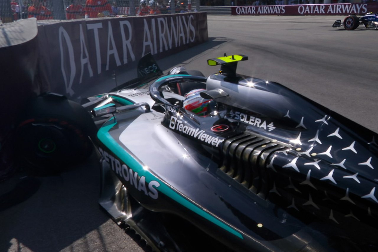 F1モナコGP予選:アントネッリがQ1でクラッシュ 15番手で走行終了