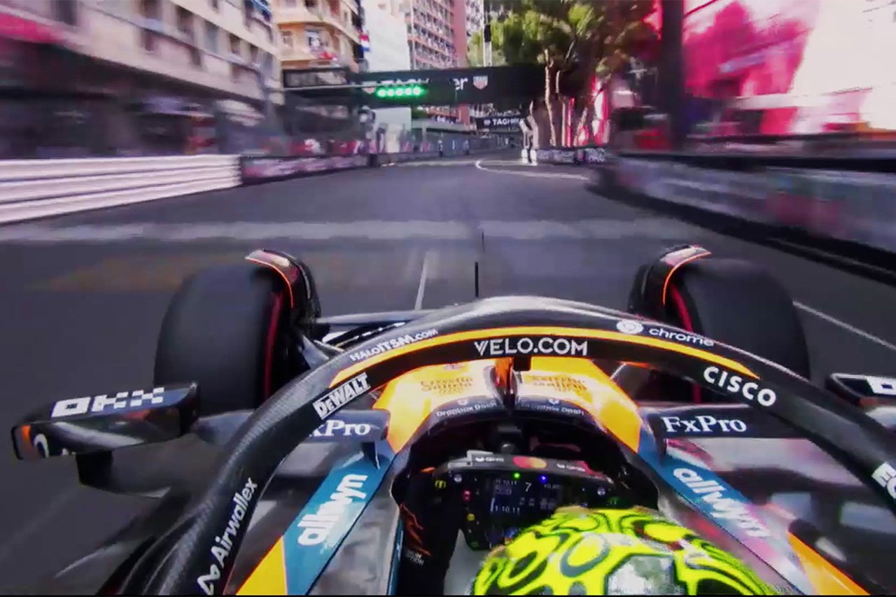 ランド・ノリス F1モナコGP予選で伝説刻む「70秒切り」オンボード映像