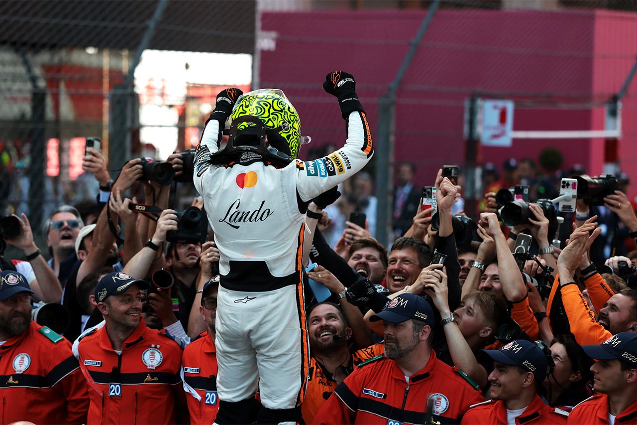 2025年F1 ポイントランキング (第8戦 モナコGP終了時点)