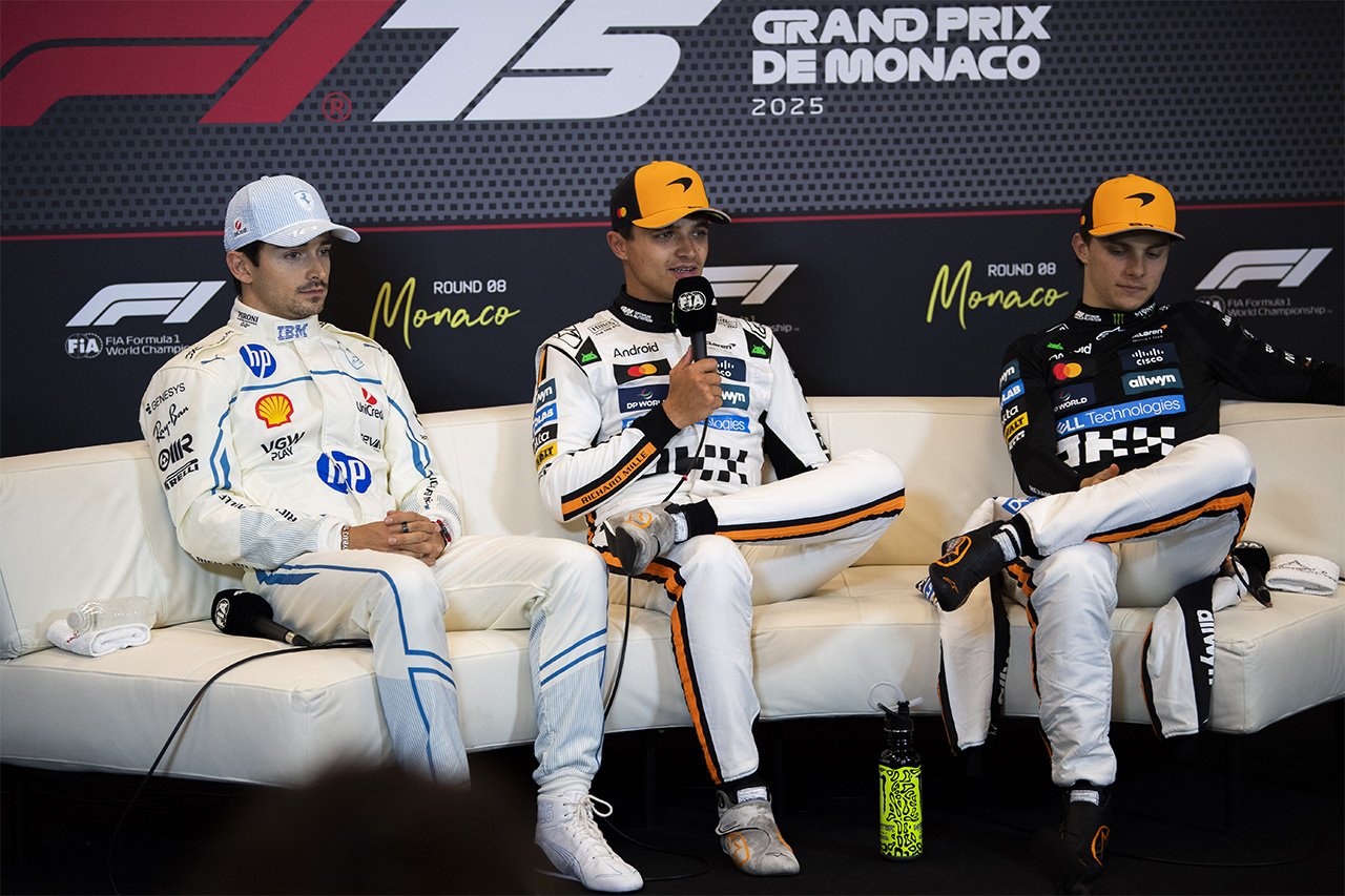 2025年F1 モナコGP 決勝：トップ3インタビュー＆記者会見全文