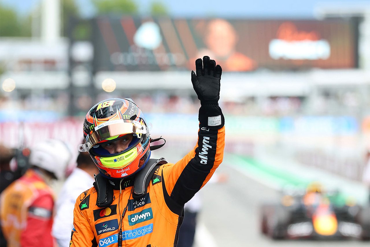 F1スペインGP予選:ピアストリが今季4度目のポール獲得 角田裕毅は最下位