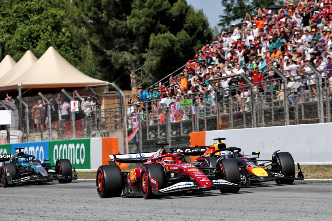 F1スペインGP:フェルスタッペン接触訴えも ルクレールはノーペナルティ
