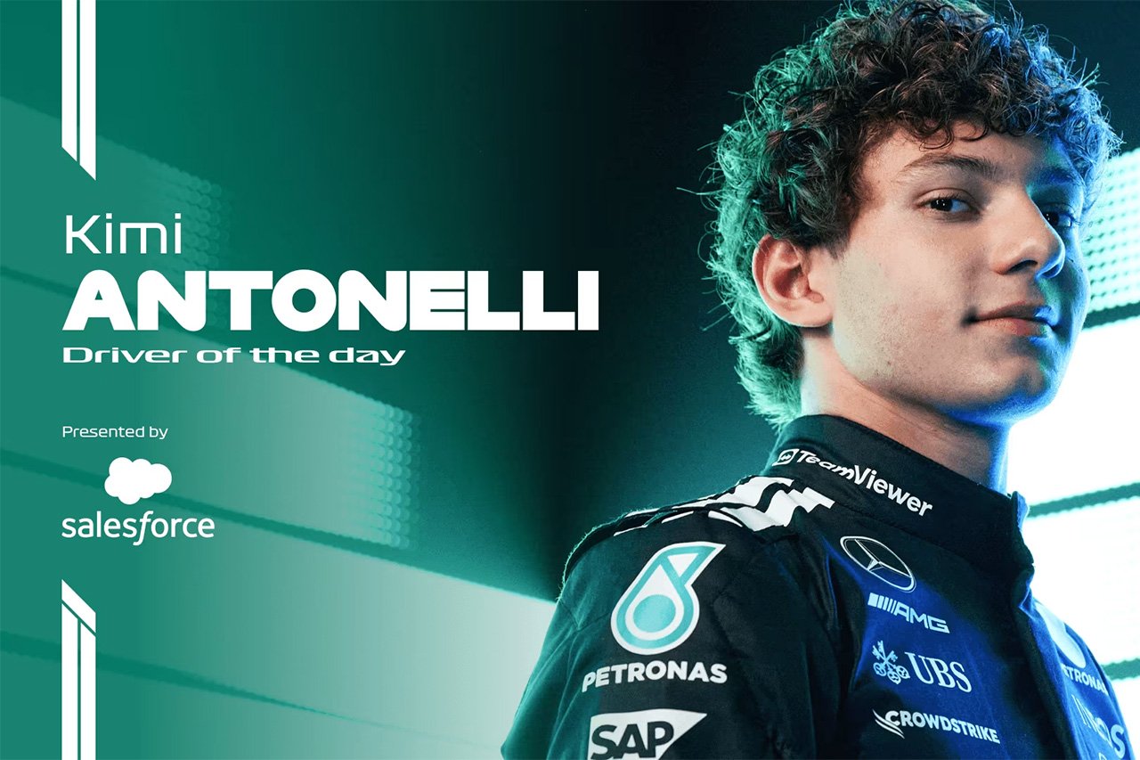 2025年F1 カナダGP:初表彰台のアントネッリがDRIVER OF THE DAY
