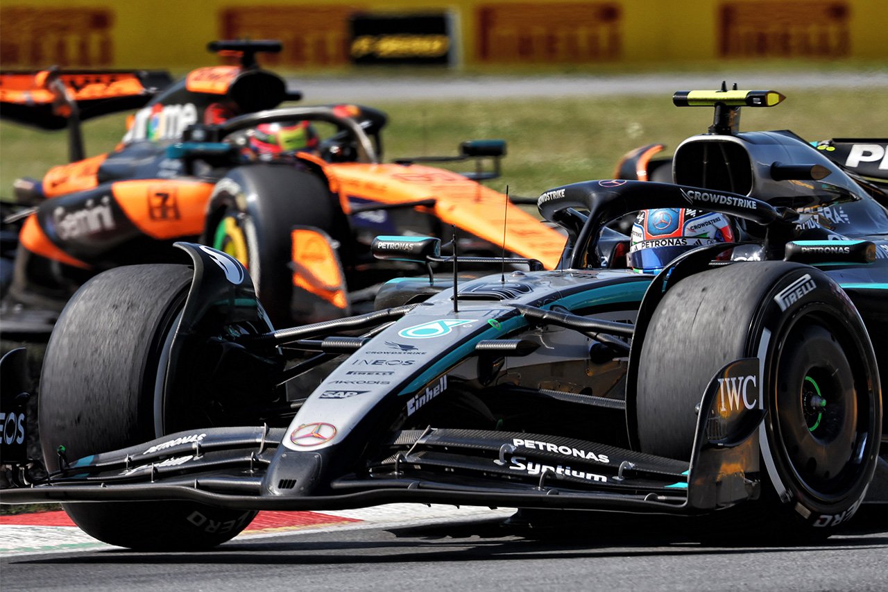 F1カナダGP:SC中に追い越しの7人は「警告処分」 アントネッリ初表彰台確定