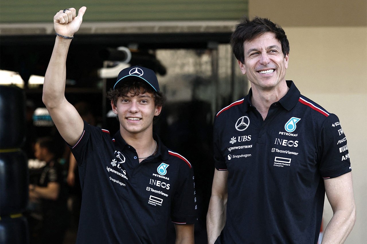 メルセデスF1代表 アントネッリ起用継続を明言「将来の王者候補に疑いなし」