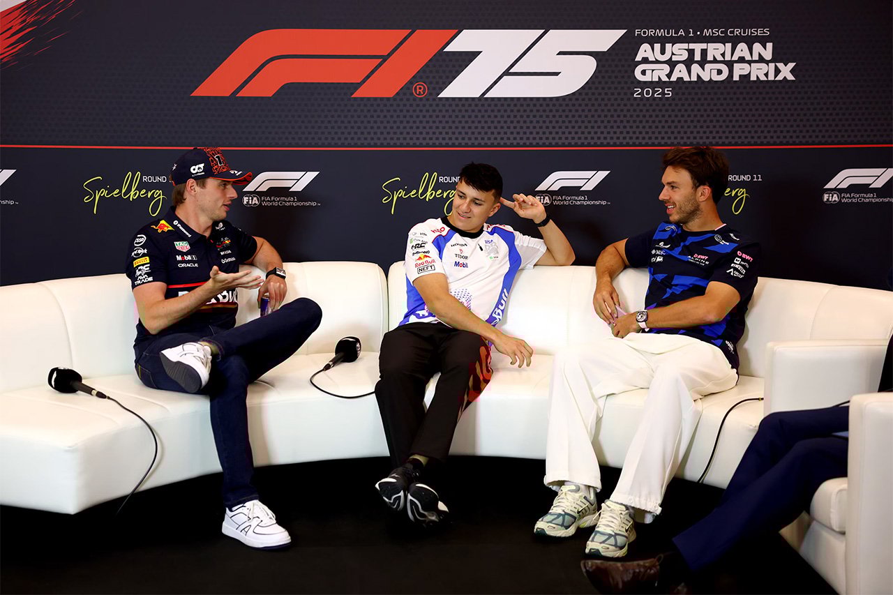 F1オーストリアGP:記者会見 Part.1 - フェルスタッペン、ハジャー、ガスリー