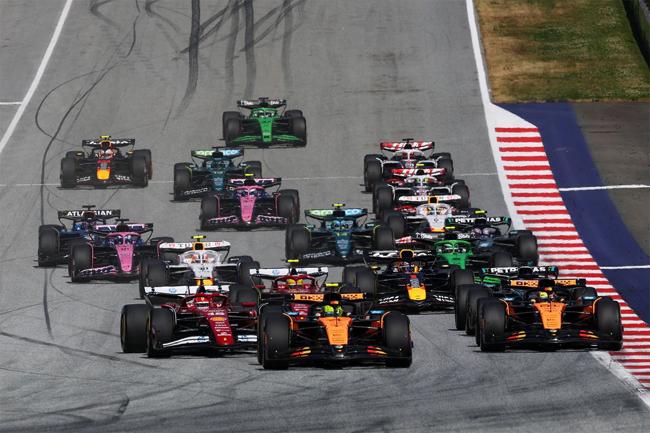 2025年F1 オーストリアGP 決勝 ハイライト動画:角田裕毅は最下位