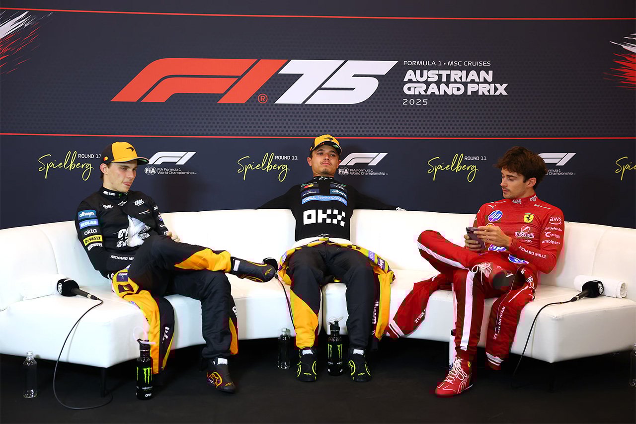 2025年F1 オーストリアGP 決勝:トップ3インタビュー&記者会見全文
