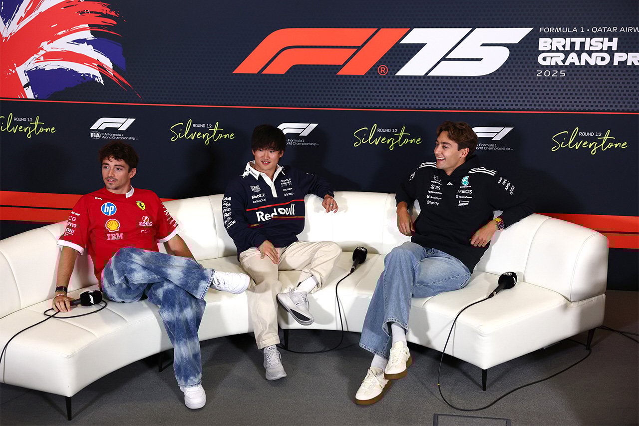 F1イギリスGP:記者会見 Part.2 - ルクレール、角田裕毅、ラッセル