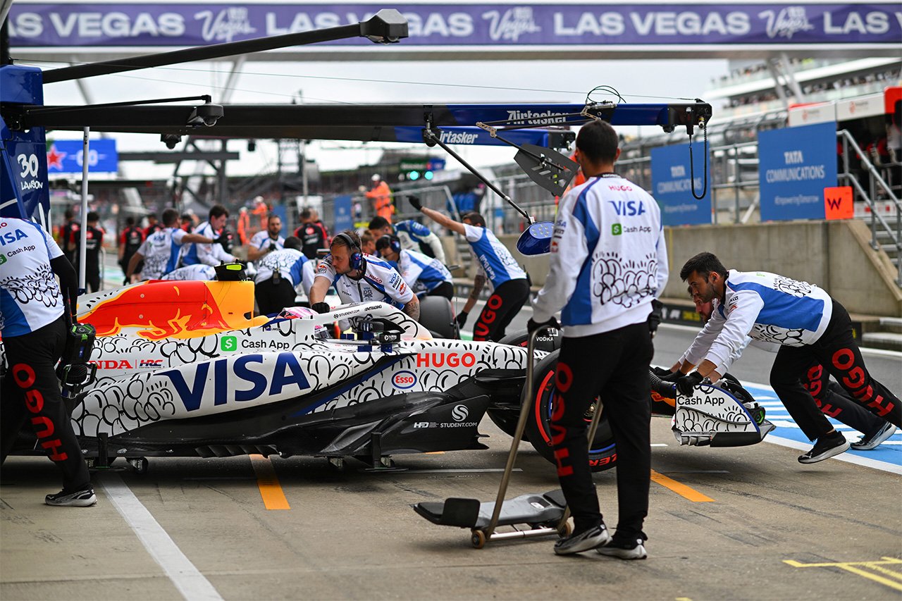 F1イギリスGP予選Q1:角田裕毅は13番手で通過 ローソン脱落
