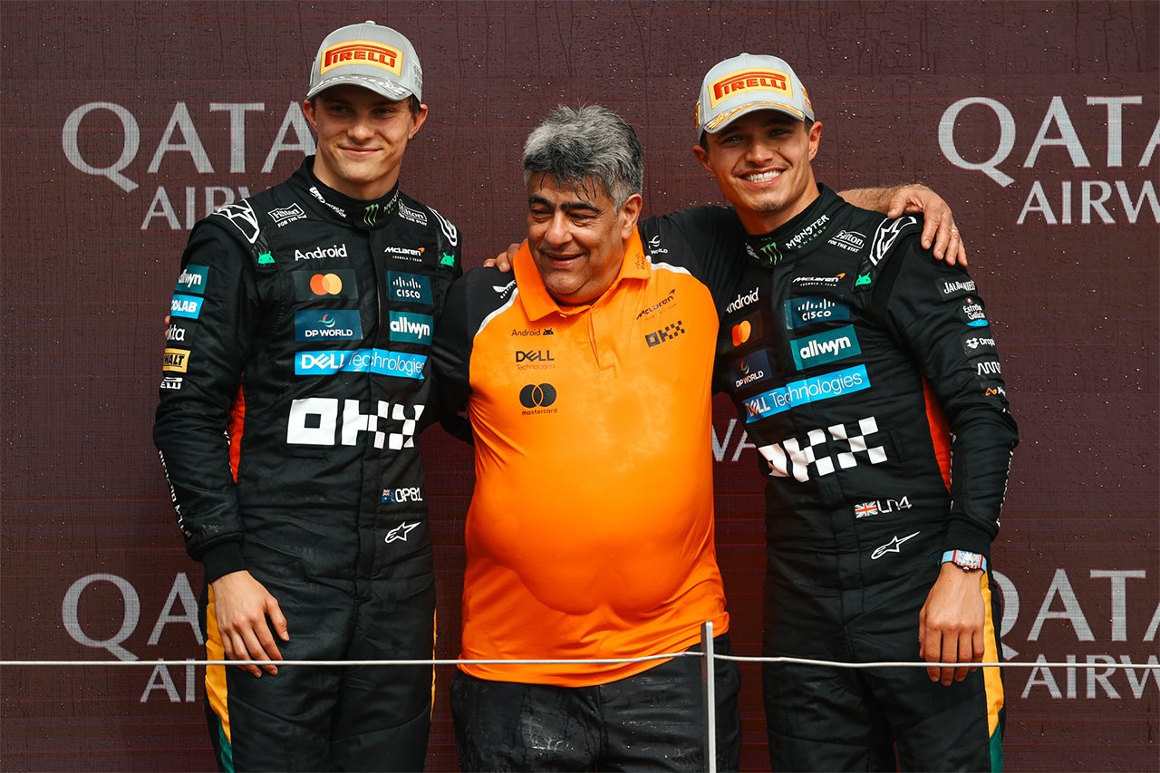 2025年F1 ポイントランキング （第12戦 イギリスGP終了時点）