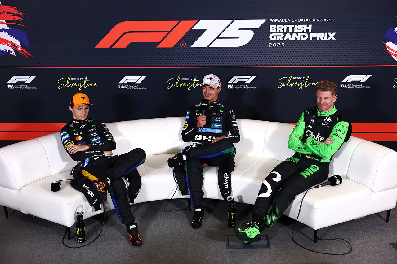 2025年F1 イギリスGP 決勝:トップ3インタビュー&記者会見全文