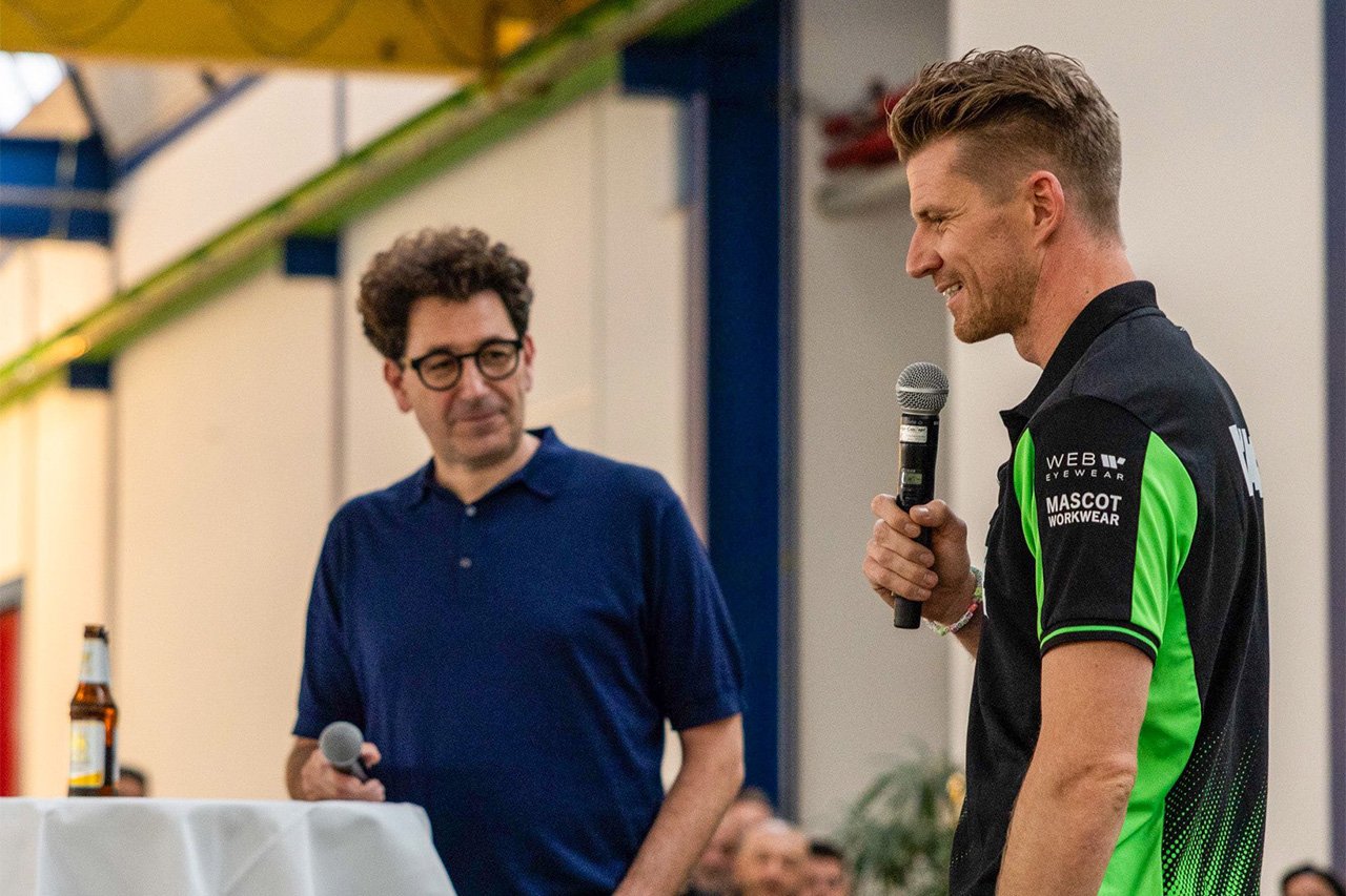 ニコ・ヒュルケンベルグ サウバーF1チーム本拠地に初表彰台凱旋