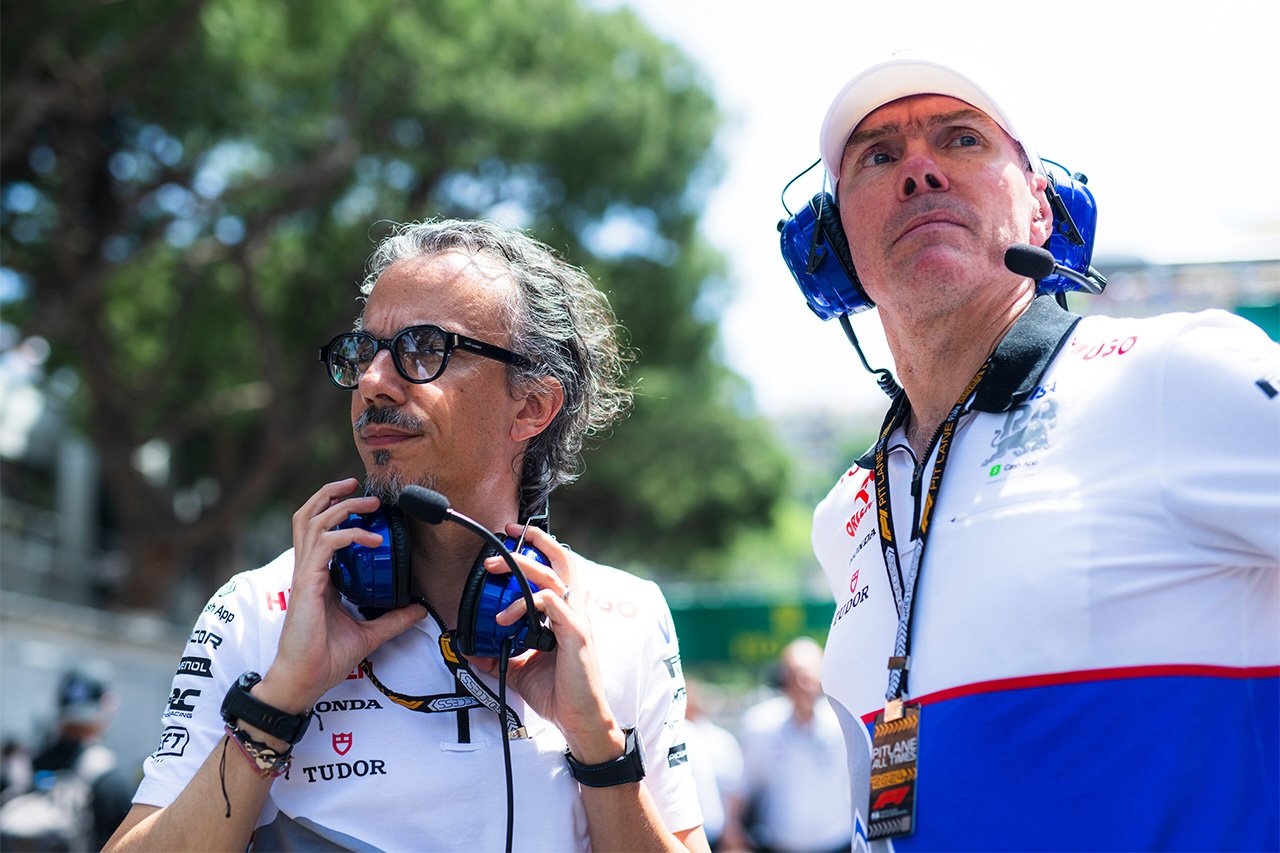 レーシングブルズのチーム代表に就任したアラン・パーメインとレッドブルF1のチーム代表に就任したローラン・メキース