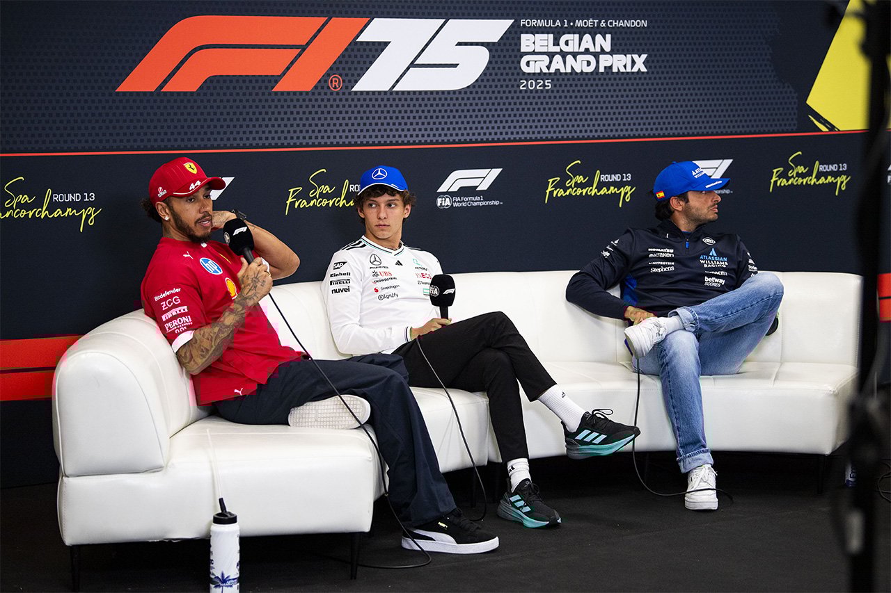 F1ベルギーGP：記者会見 Part.2 - ハミルトン、アントネッリ、サインツ