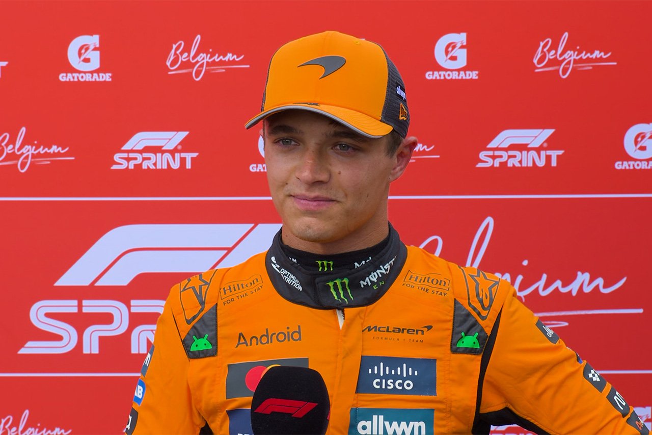 ランド・ノリス F1ベルギーGP スプリント予選「まだ金曜だから気にしてない」
