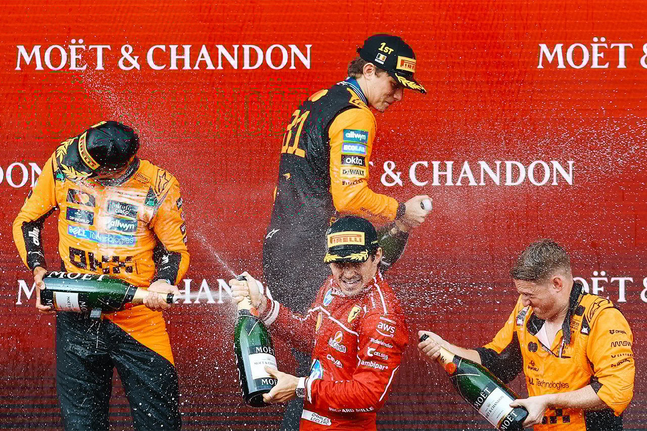 2025年F1 ポイントランキング (第13戦 ベルギーGP終了時点)