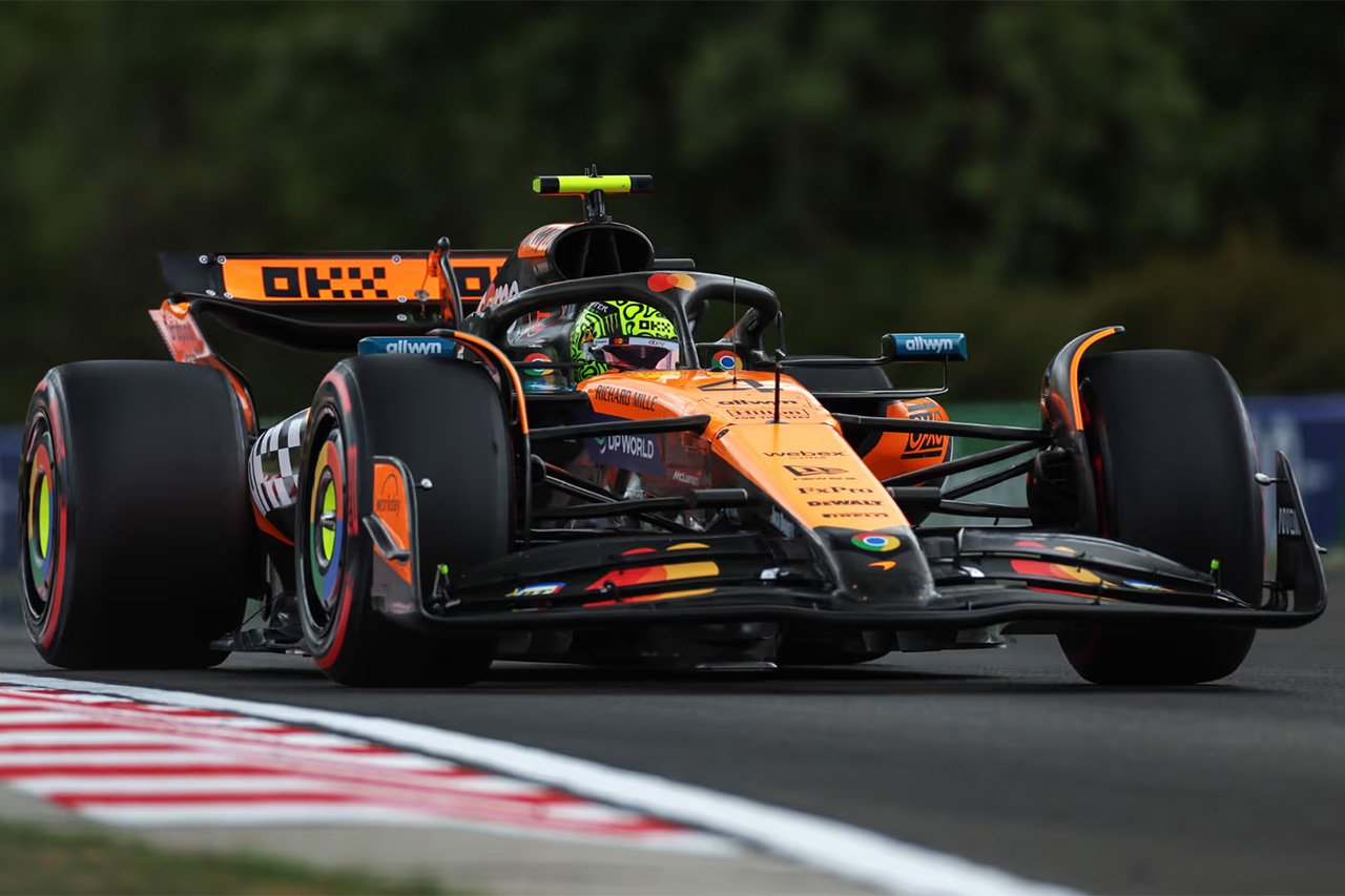 F1ハンガリーGP FP1レポ:ランド・ノリスが最速 角田裕毅は下位発進