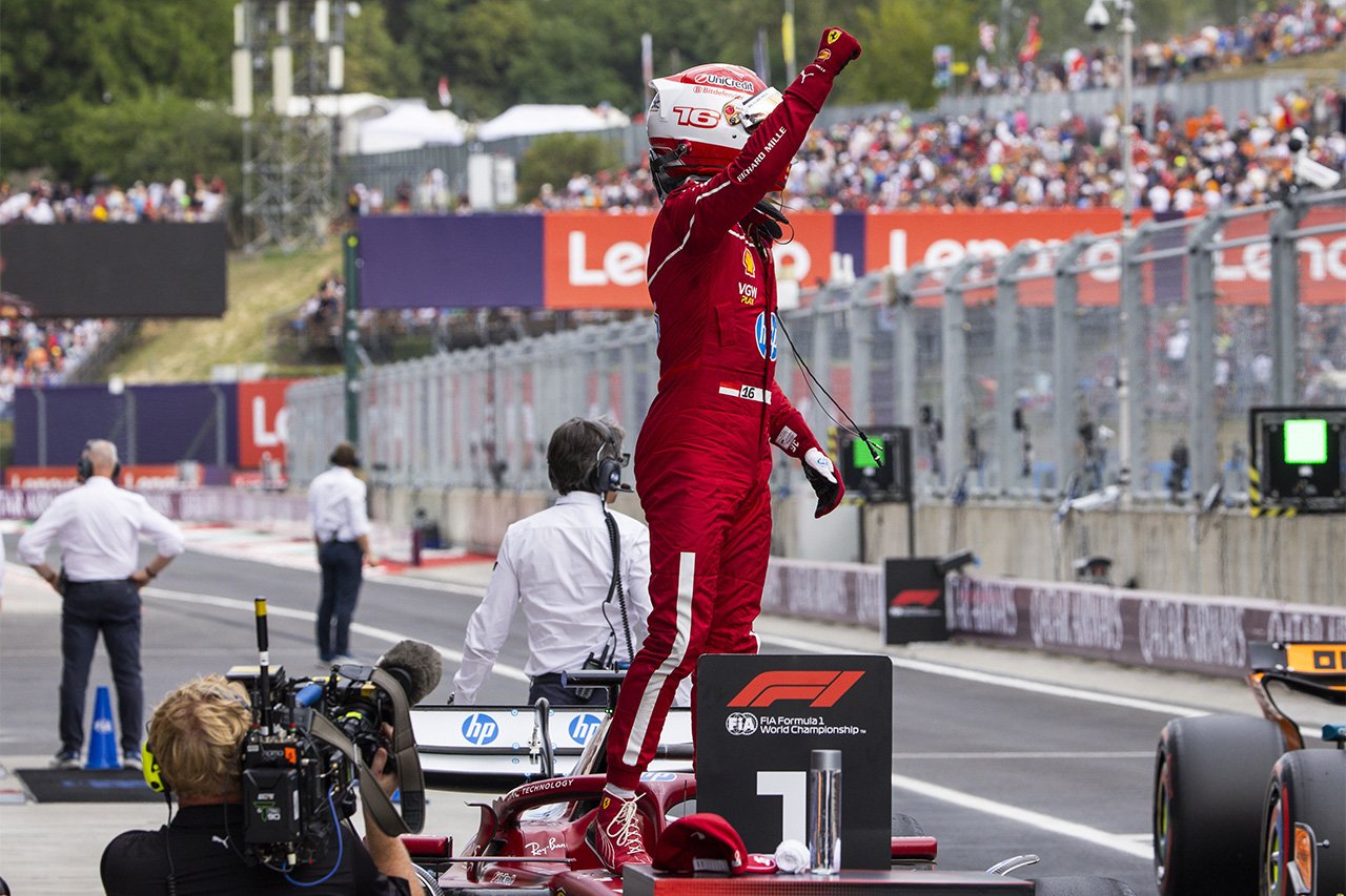 F1ハンガリーGP予選 プレイバック:シャルル・ルクレールが今季初ポール