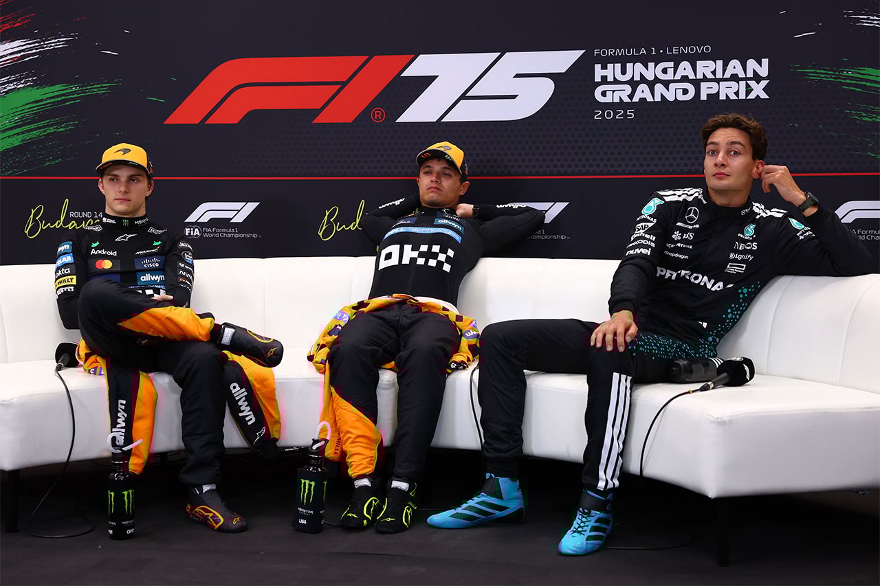 2025年F1ハンガリーGP 決勝：ランド・ノリス優勝 トップ3記者会見全文