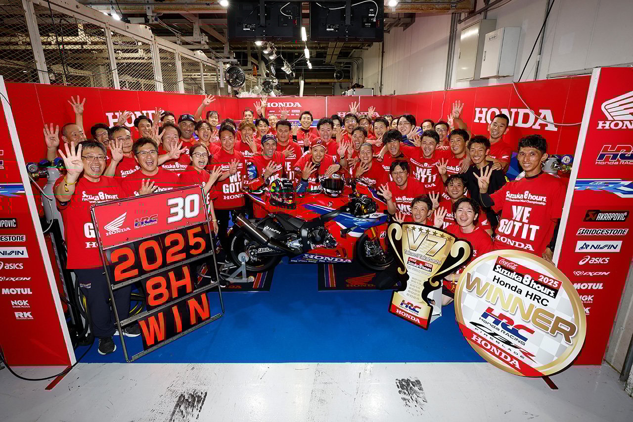 ホンダHRCが鈴鹿8耐で4連覇達成、高橋巧は最多7勝目を記録