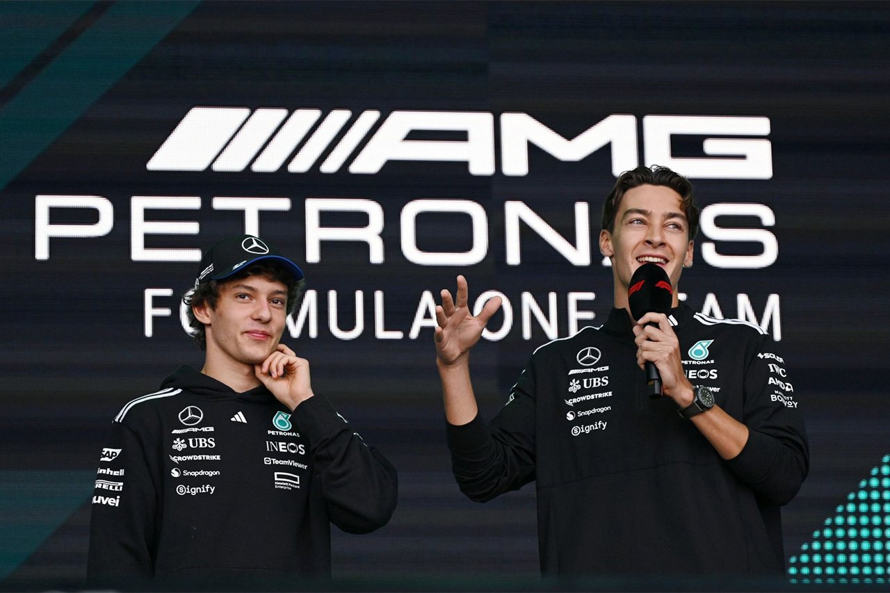 ジョージ・ラッセル、苦境に立つメルセデスF1新人キミ・アントネッリを擁護
