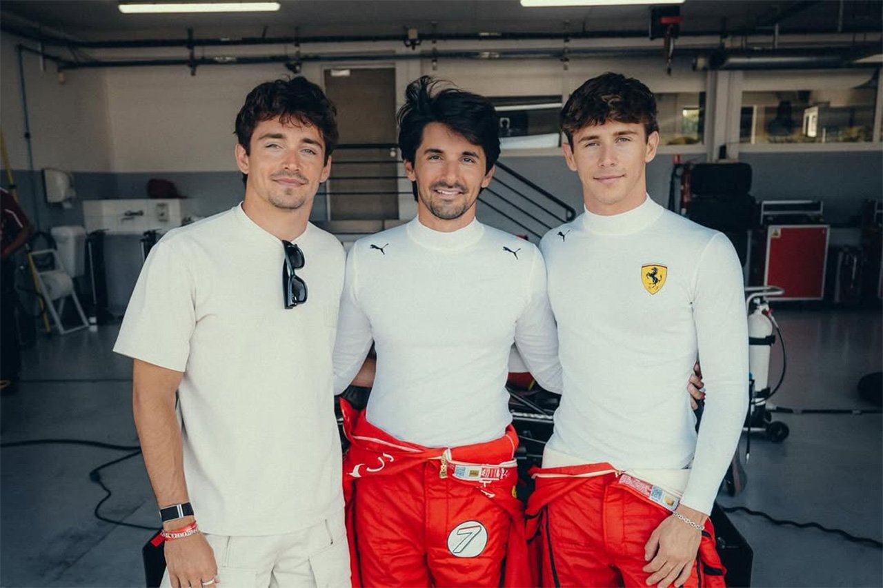 ルクレール兄弟が共演 長男ロレンツォがフェラーリF1夢の走行を実現