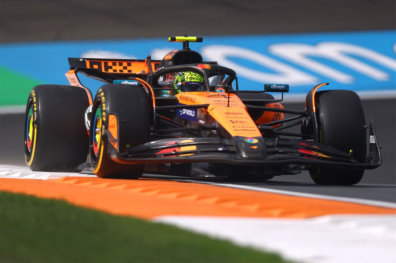 F1オランダGP FP1：ノリス首位でマクラーレンが1－2 角田裕毅16番手
