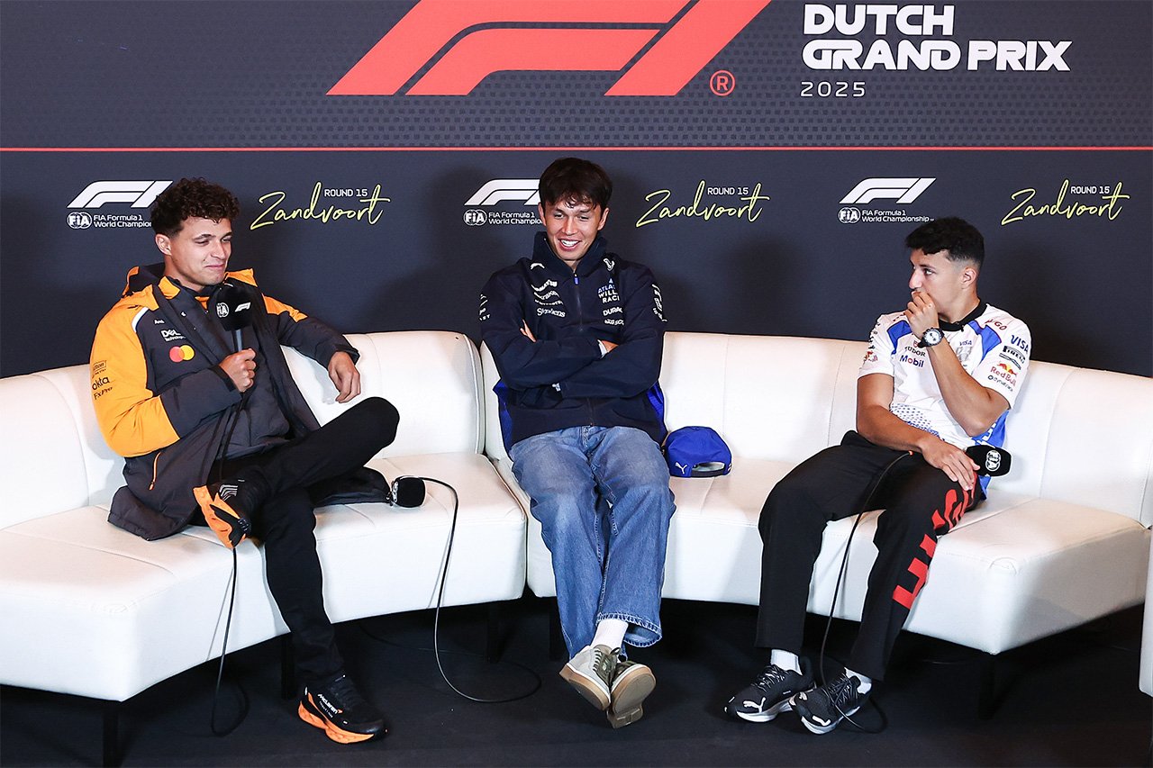 F1オランダGP：記者会見 Part.2 - ノリス、アルボン、ハジャー