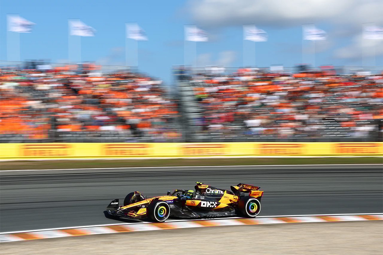 F1オランダGP フリー走行3回目 プレイバック:ノリスが圧巻の1分08秒972