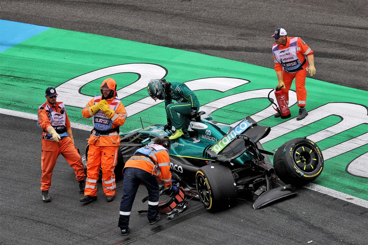 ランス・ストロール F1オランダGP初日にクラッシュ「ちょっとしたロックアップ」