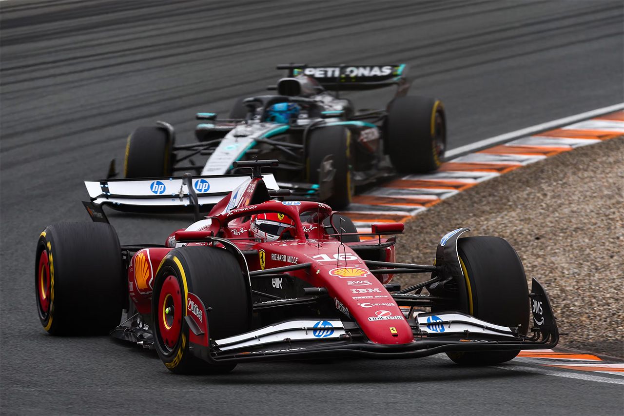 オランダGP F1 ルクレールとラッセル