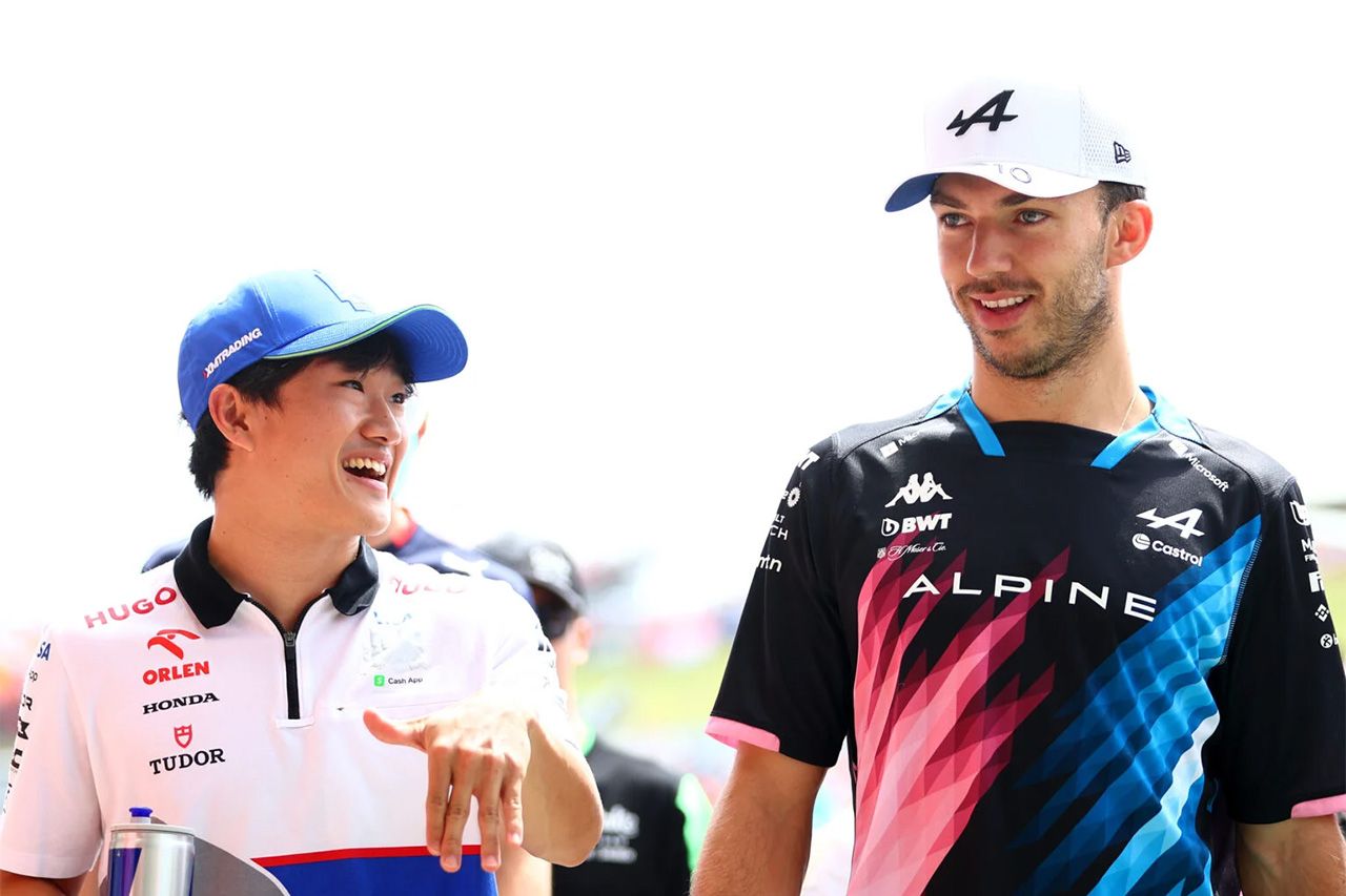 角田裕毅 アルピーヌ F1 ピエール・ガスリー