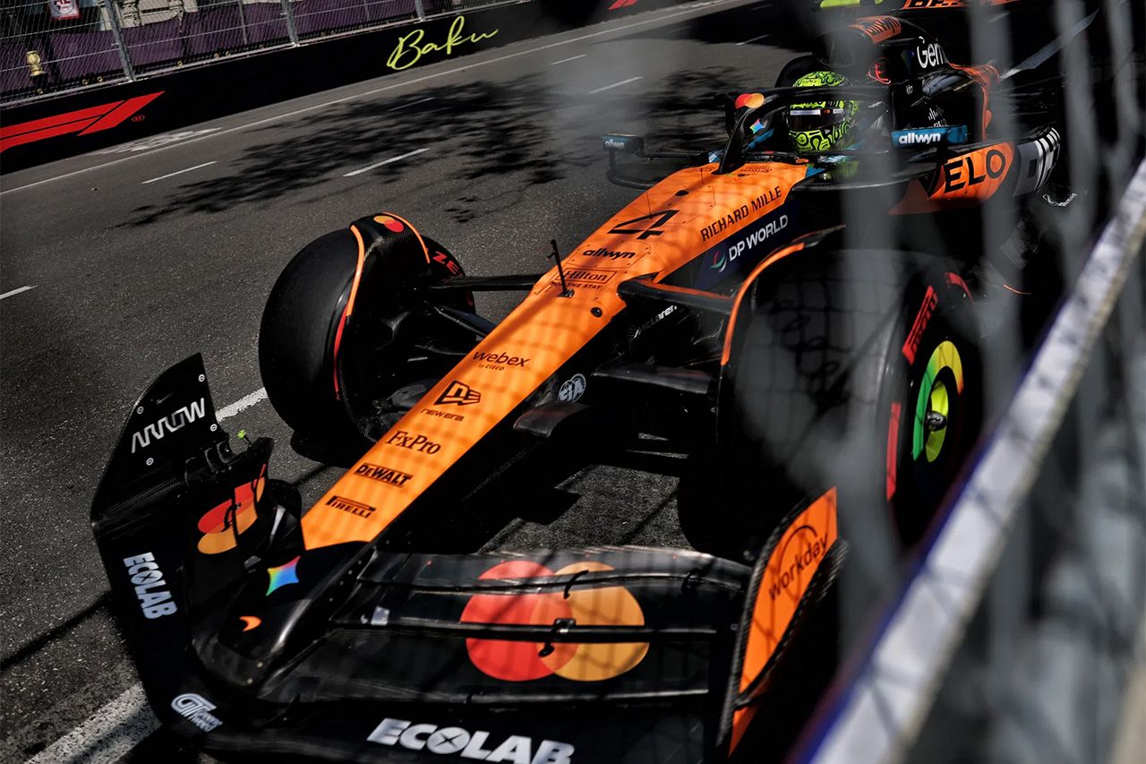 F1アゼルバイジャンGP FP1：ノリス首位でマクラーレン1－2 角田裕毅6番手