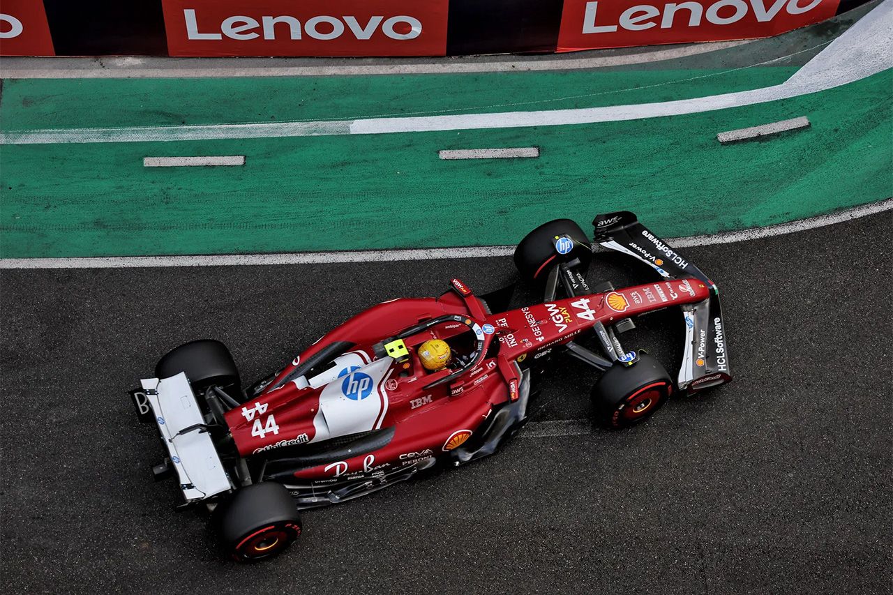 ルイス・ハミルトン(スクーデリア・フェラーリ) F1 アゼルバイジャンGP