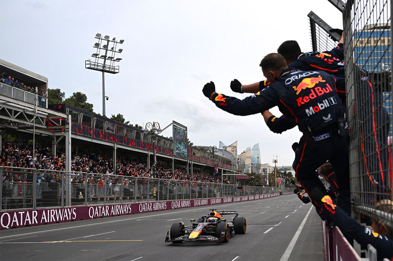 F1アゼルバイジャンGP ピレリ決勝総括:路面進化と低温が1ストップを後押し