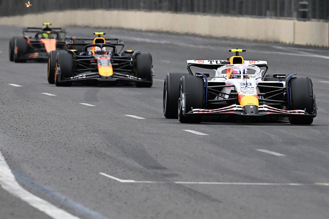 リアム・ローソン F1アゼルバイジャンGP「角田裕毅がすぐ迫ると覚悟してた」