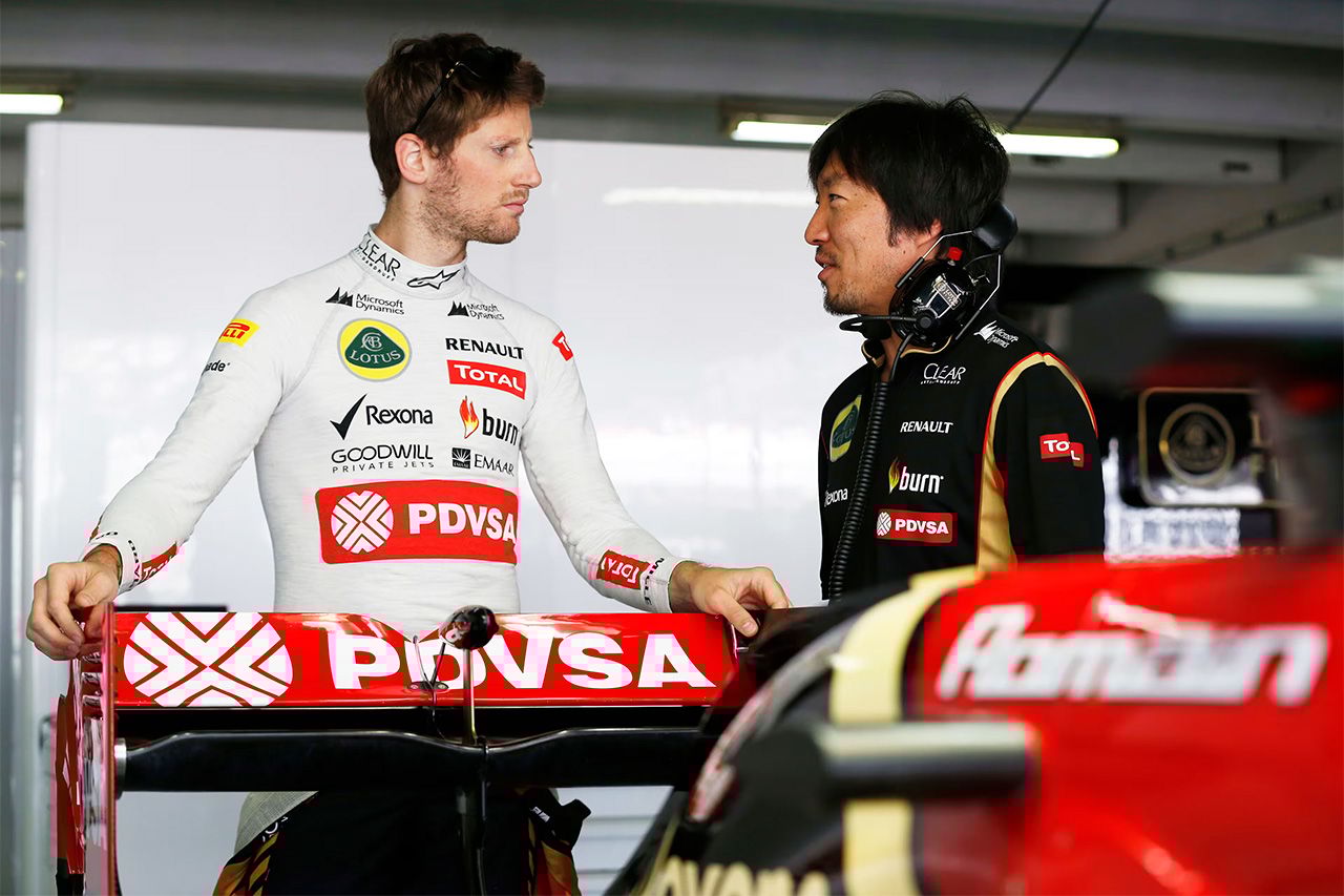 ロマン・グロージャン F1 小松礼雄