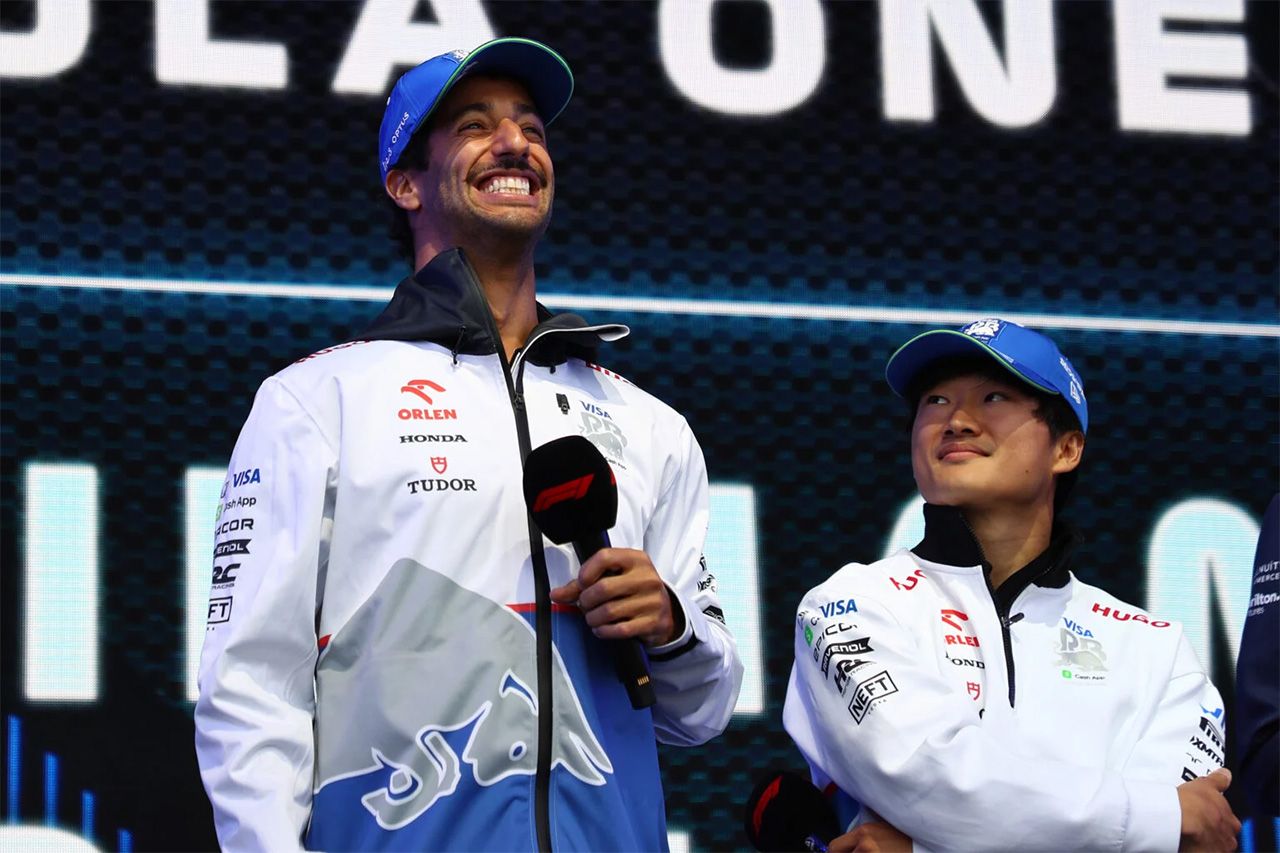 角田裕毅 F1 ダニエル・リカルド