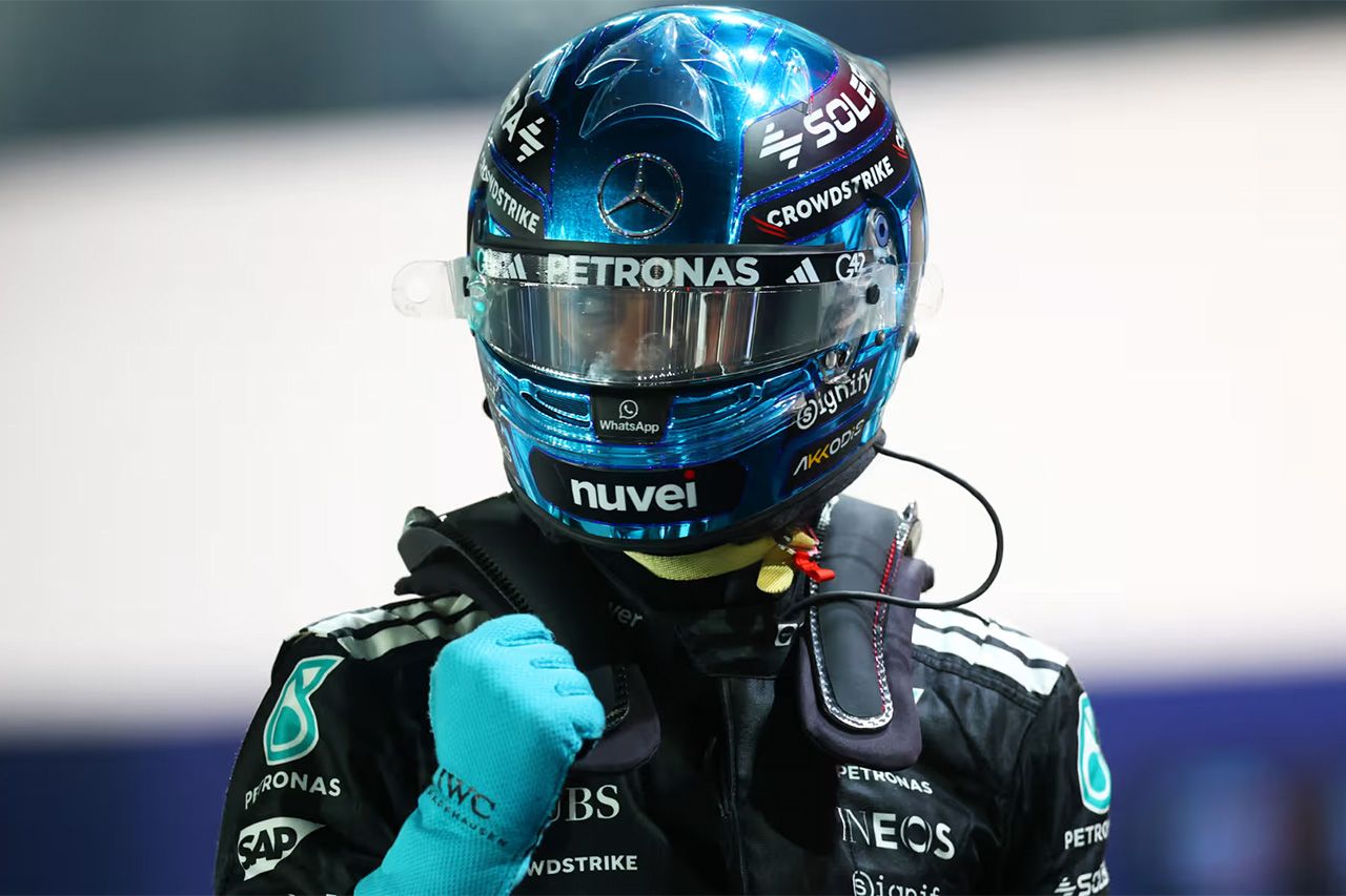 F1シンガポールGP予選：ジョージ・ラッセルがポール獲得 角田裕毅はQ2敗退