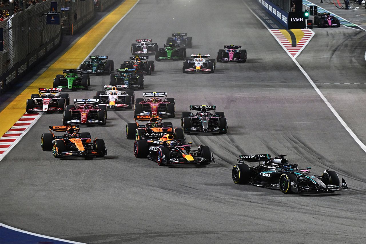 角田裕毅は12位 … F1シンガポールGP 決勝 結果・タイムシート