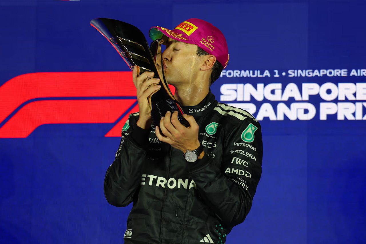 F1シンガポールGP 決勝：ラッセル完勝 マクラーレンが連覇 角田裕毅12位
