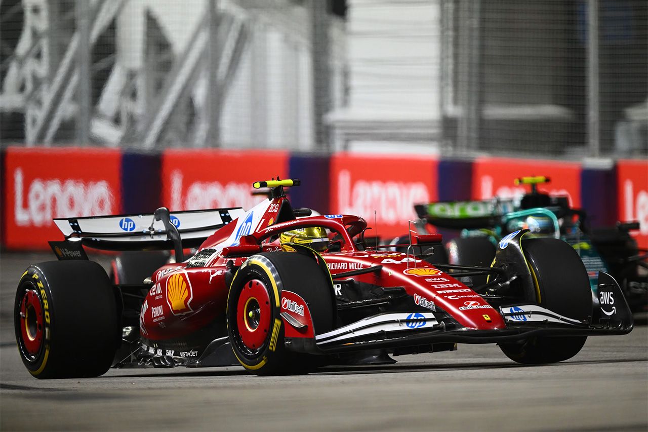 F1シンガポールGP：ルイス・ハミルトン 5秒ペナルティで8位に降格