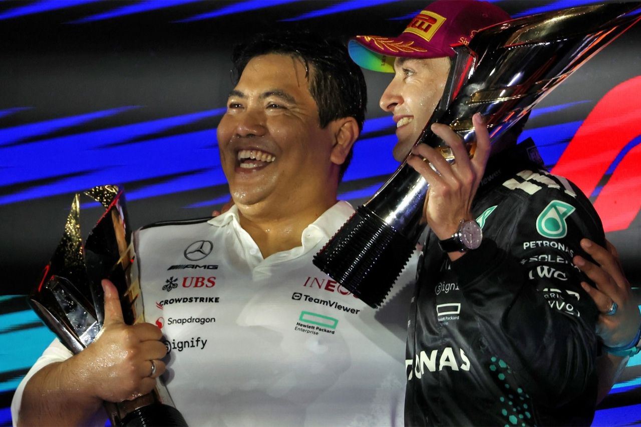 ペトロナスCEO F1表彰台のシャンパン騒動で謝罪「イスラム教徒として反省」