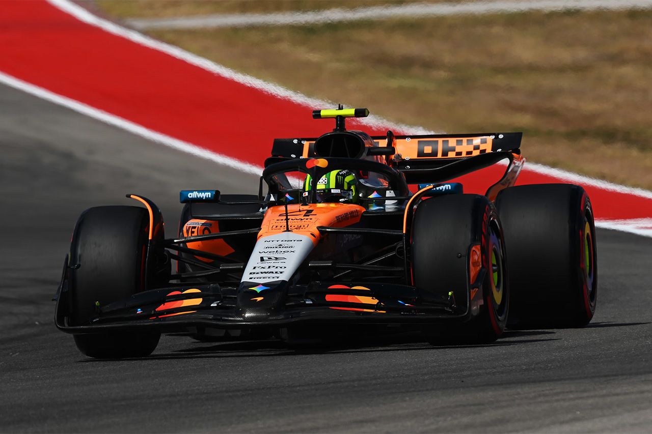 F1アメリカGP フリー走行:ノリス最速 フェルスタッペン5番手 角田裕毅13番手
